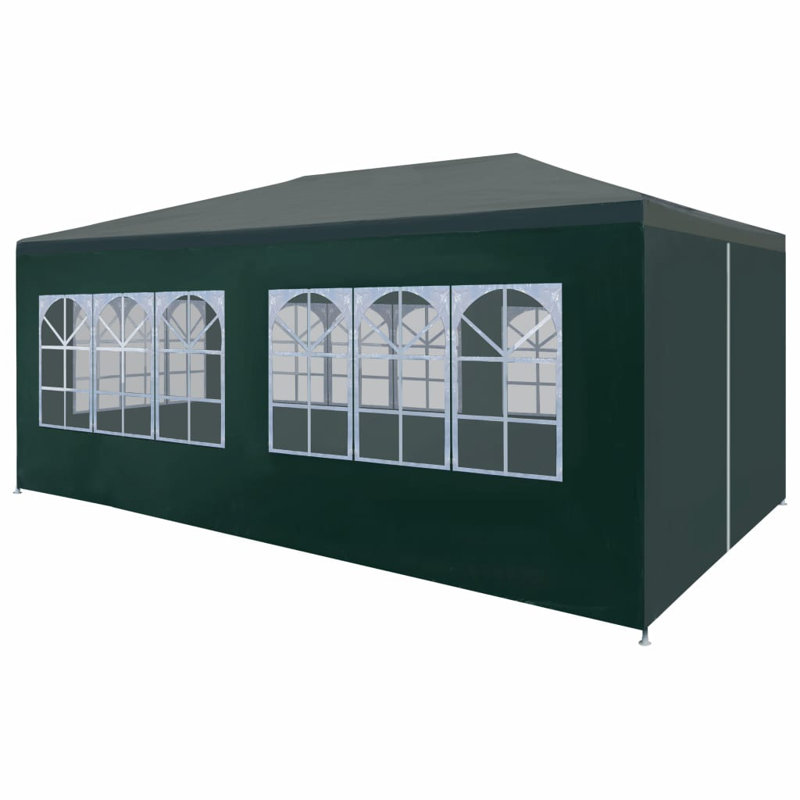 3m x 6m Steel Party Tent, Green