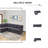 Dark Grey Living Room 2-Piece Sofa Set-1894807083
