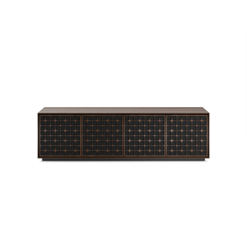 Elements - Armoire avec socle à roulettes - Porte Constellation, Chêne grillé
