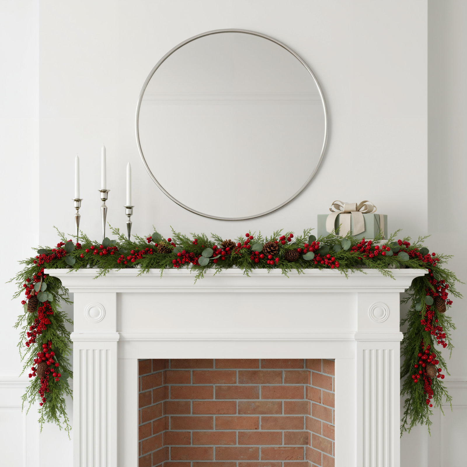 64'' in. Faux Cedar Garland