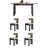 Vintage style dining table and chair set-110960512