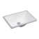 DROP Bath And Kitchen 17.9'' Ceramic Rectangular Bathroom Sink with Overflow