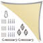 Toile d'ombrage triangulaire 18 pi x 18 pi x 25,5 pi Royal Shade avec quincaillerie-83865340