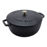 Staub Cast Iron Round Cocotte, Dutch Oven, 5.5-Quart, Serves 5-6, Made In France, Peony Pink