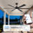 66 Inch Smart Ceiling Fan With Light | Remote & Voice Control For Alexa And Google | Reversible Dc Motor | 6 Speeds | Dimmable Light With 3 Color Temperatures | Indoor / Covered Outdoor Use-1109498871