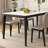 Simple white rectangular dining table-1230973279