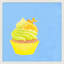 Orange Sunrise Cupcake Print by Katy Montica-1043982065-1043982025