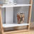 Contemporary Console Table With Three Open Shelves - Black & Grey-376327707