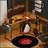 Reversible L Shaped Desk with Storage, Power Outlets, and LED Light for Modern Workspaces, Rustic Brown
