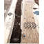 Tapis unique noué à la main tribal ivoire 8 pi 2 po x 9 pi 6 po Tribal