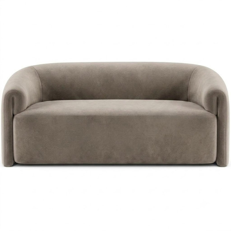Solid Velvet | Velluto Fabric, Taupe