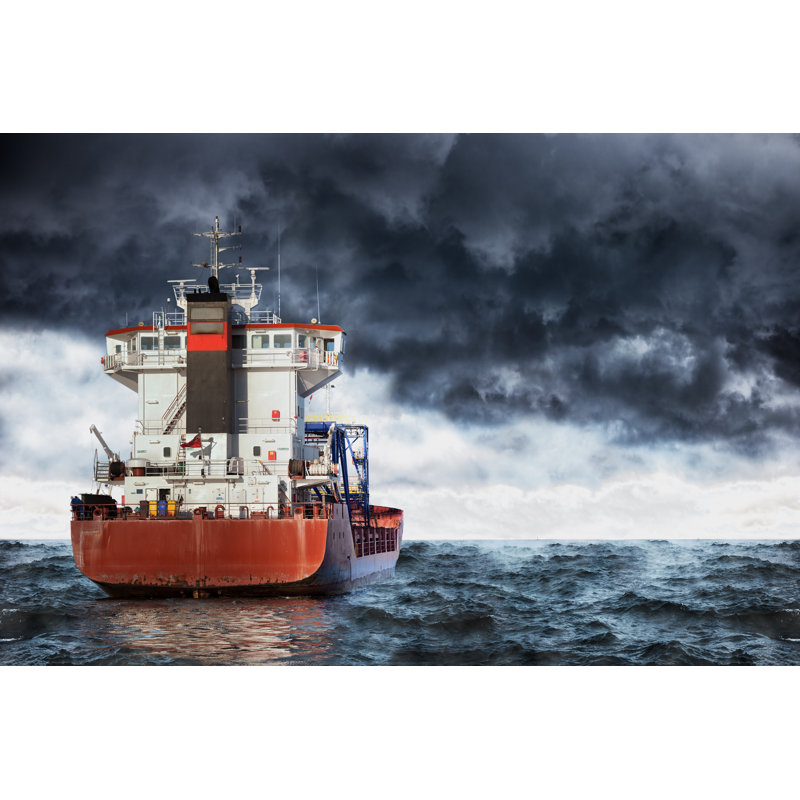 Storm At Sea - Wrapped Canvas Print, 30cm H x 46cm W x 3.8cm D