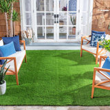 Baileyville Tufted Performance Solid Color Rug