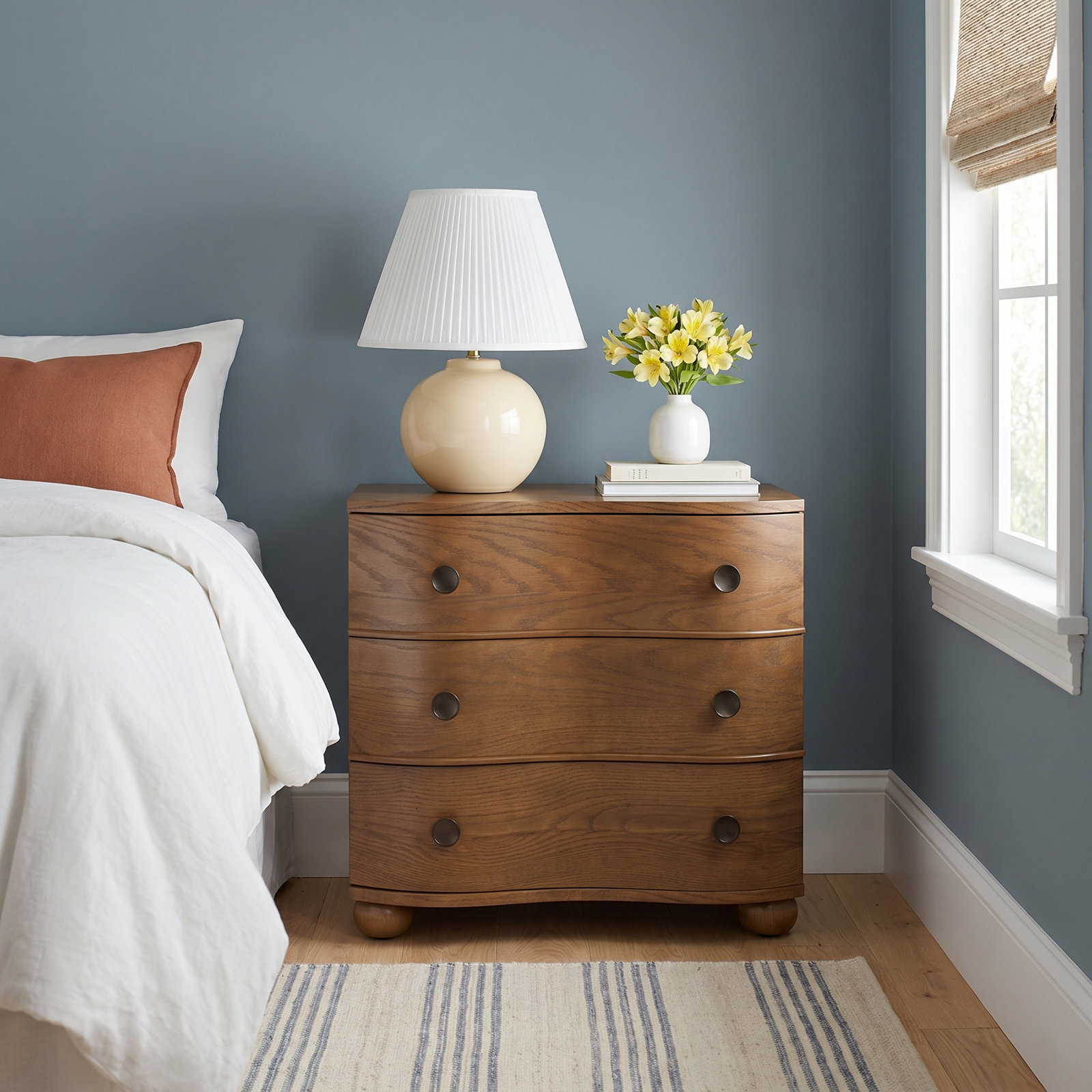 Tariel Oak Nightstand, Toasted Oak