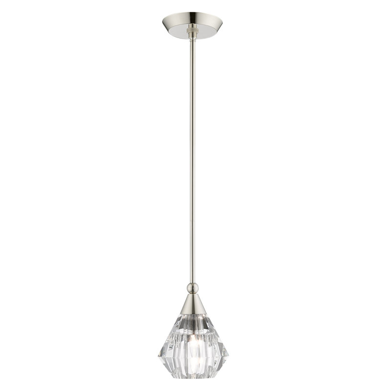1 - Light Polished Nickel Pendant