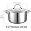 Cooks Standard Classic 6-Quart Stainless Steel Dutch Oven Casserole with Glass Lid, Large Dutch Oven Casserole for Soup, Stew, Chili & Pasta, Compatible with All Stovetops-92914908
