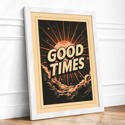 Good Times Retro - Framed Print