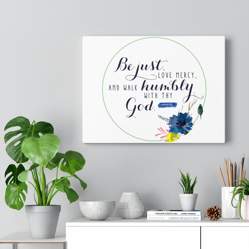 With Thy God - Wrapped Canvas Print, 30cm H x 41cm W