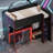Wood Gaming Loft Bed With Built-In Desk, Wardrobe And LED For Teen And Adults-2117438664
