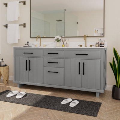 72"" Bathroom Vanity Cabinet with Sink -  Latitude RunÂ®, 06153050D1164F3DA25EAC8D4F416D21