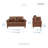 Kulik 57" Upholstered Loveseat-1289020501