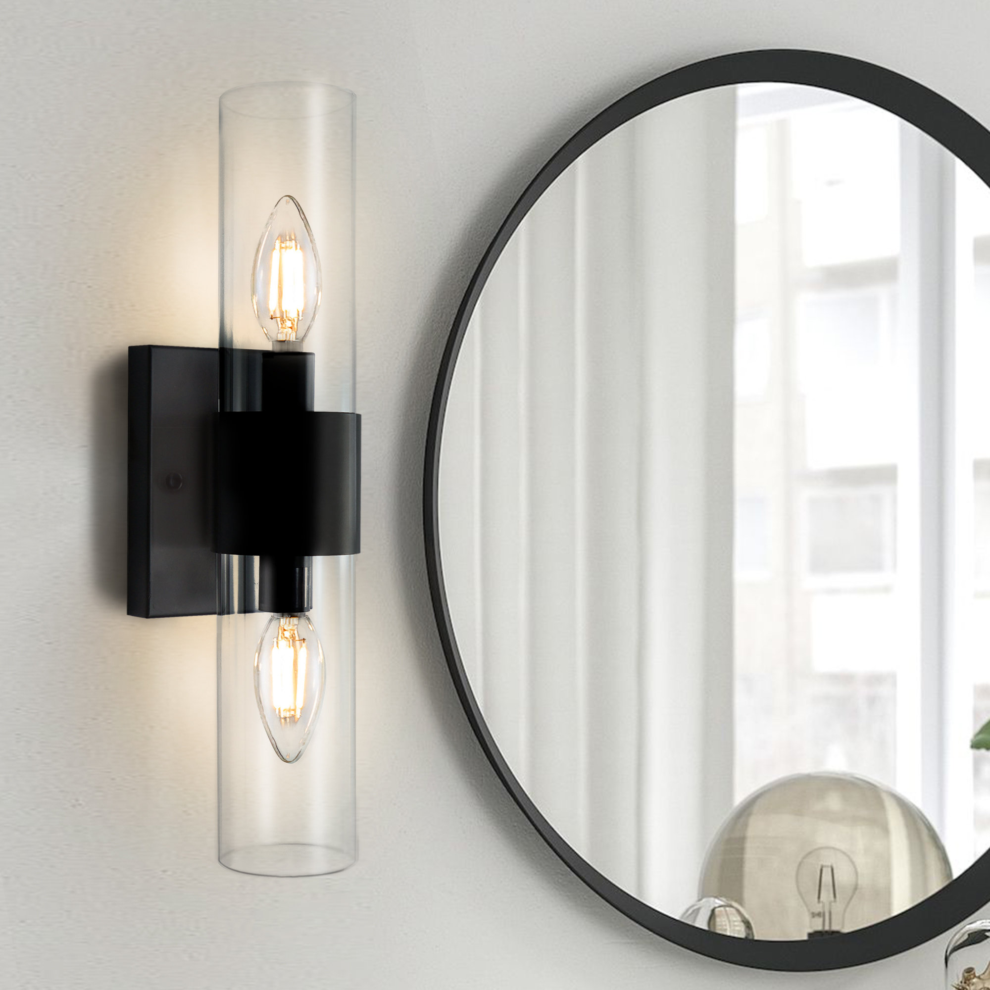 Wrought Studio™ Hasiba 1-Light Metal Wall Sconces Modern Wall Lights ...