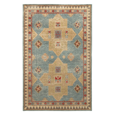 Distressed Homage Handmade Kilim Wool Geometric Area Rug