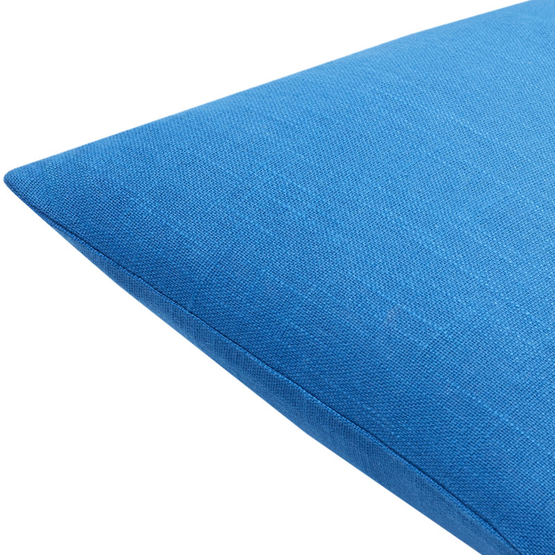 Coussin 100% coton Natalia, Bas, Bleu