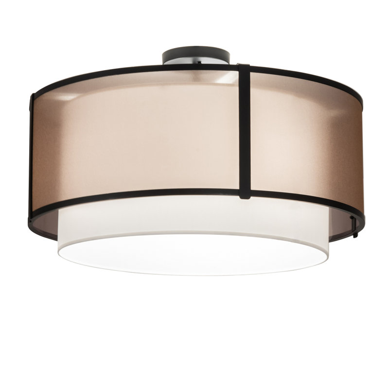 Plafonnier semi-encastré l 30 po, 60 W