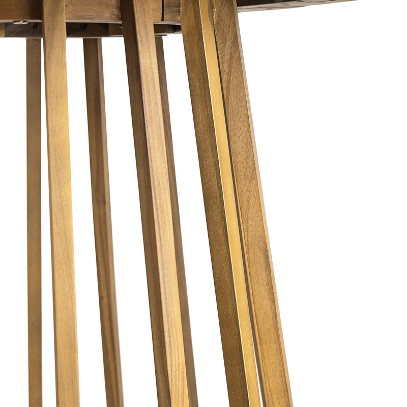 Table de bistro ronde en bois, finition, 28,26 de large, résistante aux intempéries, table décorative avec style