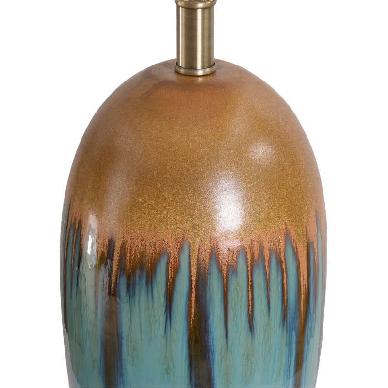 Tucson Ceramic Table Lamp - Teal