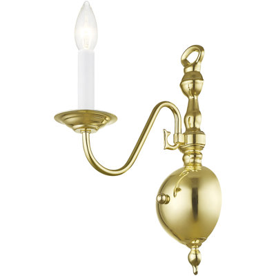 Stylish 4.375" 1-Light Wall Sconce: Steel Base for Modern Décor