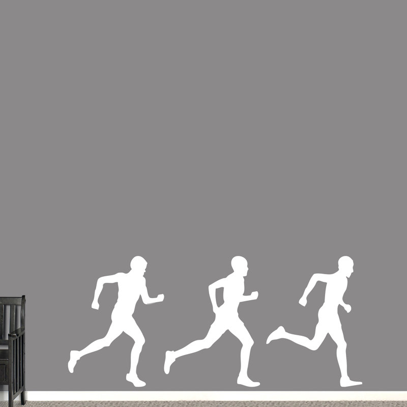 Décalcomanie murale homme qui s’exécute Moneta, Blanc