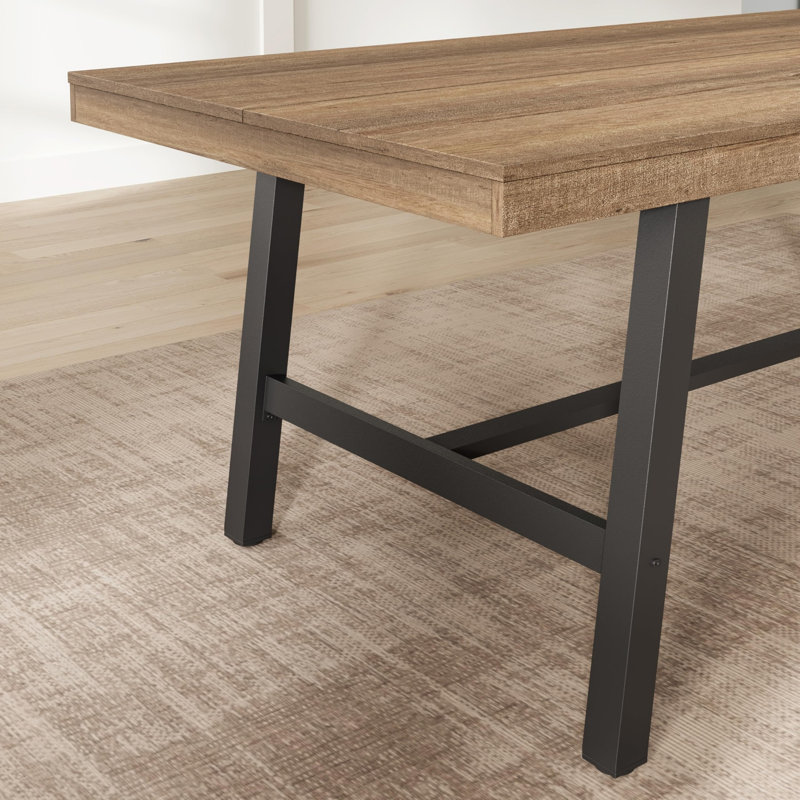 Table de salle à manger rectangulaire pour la cuisine, 55 po, 2 à 4 places, structure en métal, utilisation en appartement