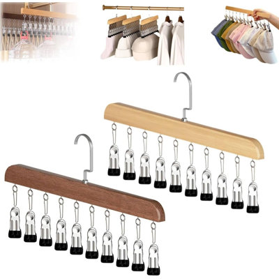 2PCS Space Saving Hanging Closet Organizer