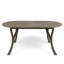 Table de salle à manger en bois 70 po - Design gris moderne pour patio avec mobilier élégant