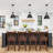 Red Barrel Studio Swivel Counter Height Dining Pub Chairs with Rubber Wood Legs