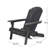Bellwood Adirondack Folding Chair with Cup Holders, Perfect for Outdoor Relaxation and Rustic Charm-1599853976