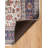 Emanuel Traditional Machine Woven Flatweave Ivory and Blue Area Rug with Non Skid Backing -489453647