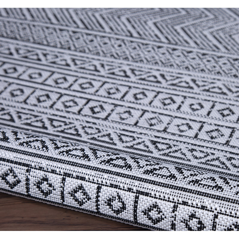 Tapis intérieur / extérieur Kawehi, Rectangle 8 pi x 10 pi