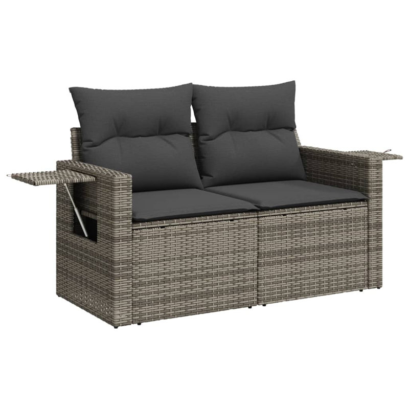 Ensemble de canapé de jardin Vidaxl gris