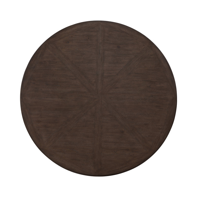 Revival Row 60" Round Brown Wood Bar Height Table