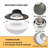 Modern Matte Black Semi Flush Mount Ceiling Light Fixture