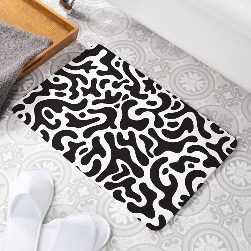 Non-Slip Shower Mat, White