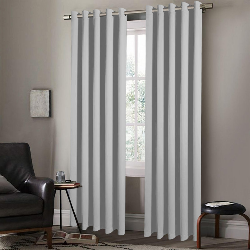 Haffa Blackout Curtain, Light Grey, 228cm Width x 228cm Drop