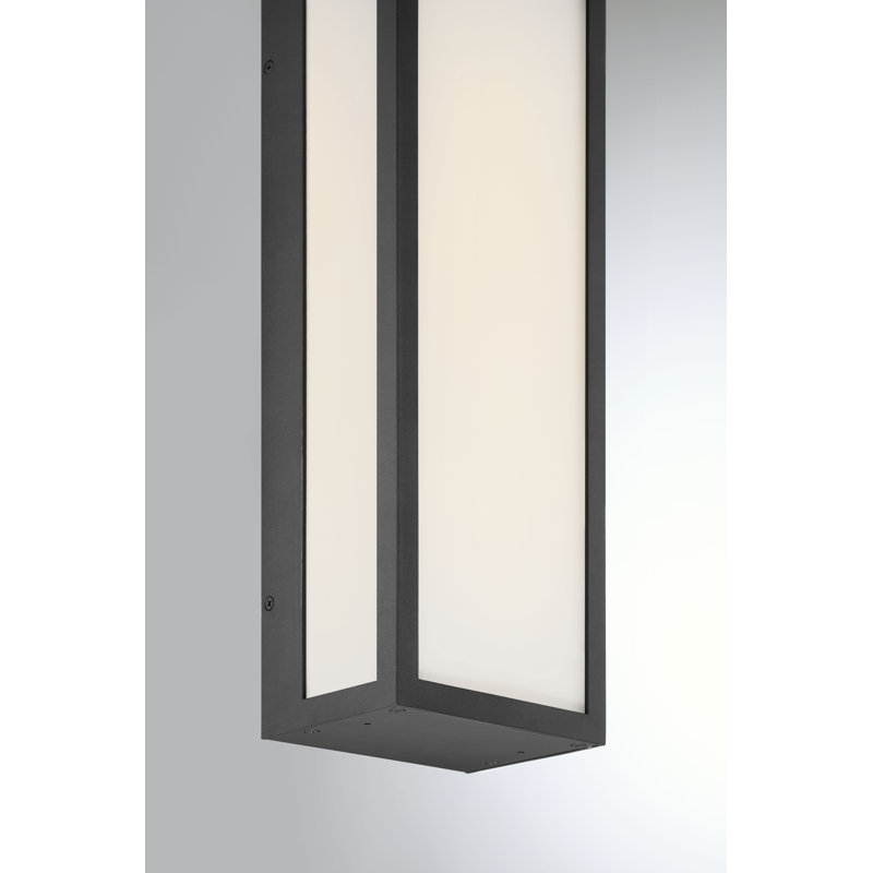 LED OUTDOOR SCONCE, 12, 18" H x 6" W x 4" D