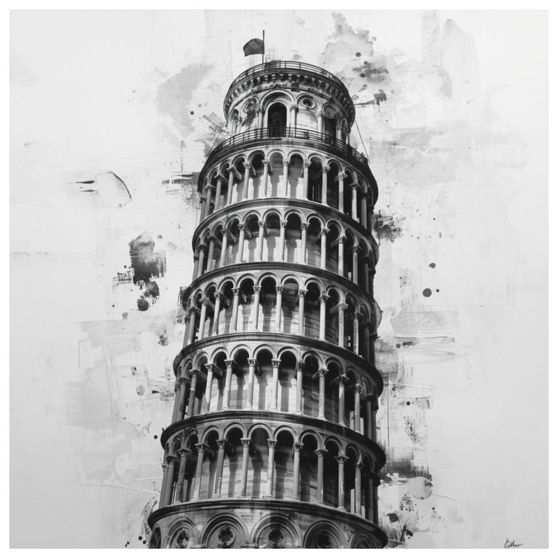 Leaning Tower Pisa Comforter, Twin