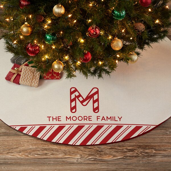 Personalization Mall Striped Tree Skirt 