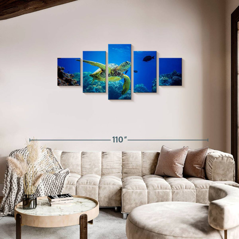 Glowing Turtle, 34" H x 74" W