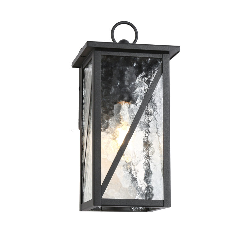 Dekotah 1- Light Iron Black Textured Wall Sconce